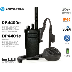 Motorola MOTOTRBO DP4400e & DP4401e (GPS) (UHF & VHF) Analog & Digital Håndholdt Radio