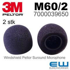 3M Peltor M60/2 - Skumhetter til Suround Microphone (7000039650) (Litecom - Alert - Protac)